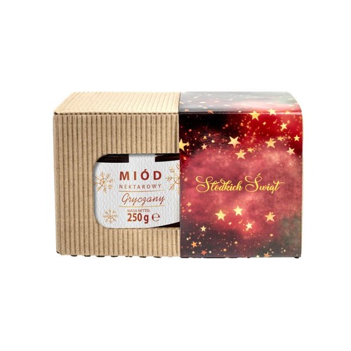 Zestaw Miodów lipowy i gryczany  Huzar 2 x 250 g