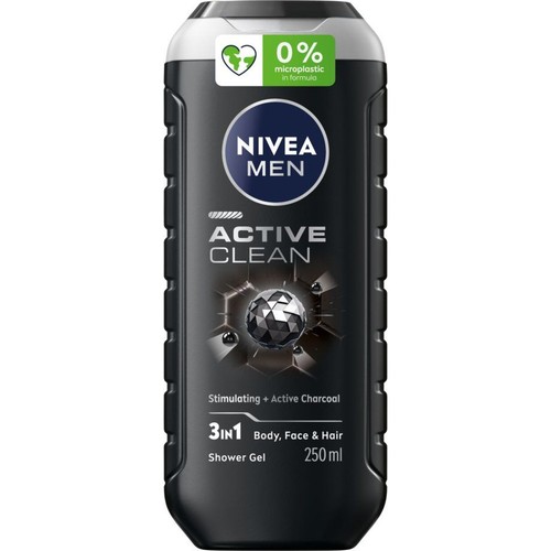 Żel pod prysznic Active Clean NIVEA MEN 250 ml