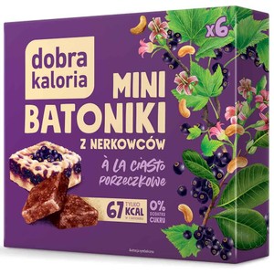Mini batoniki z nerkowców a'la ciasto porzeczkowe Dobra Kaloria 108 g