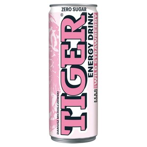 Gazowany napój energetyzujący Wild Strawberry Zero Sugar TIGER 250 ml