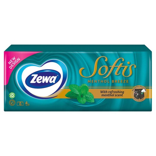 Softis Menthol Chusteczki higieniczne Zewa 10 sztuk