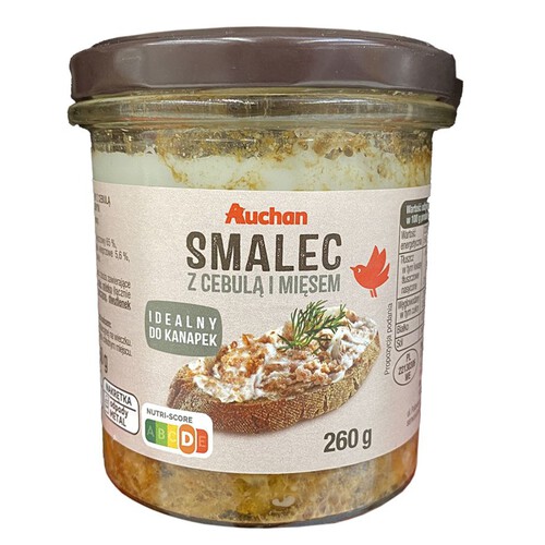 Smalec z cebulą i mięsem Auchan 260 g