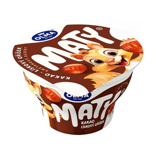 Deser śmietankowy z kakao i orzechami   Olma 150 g