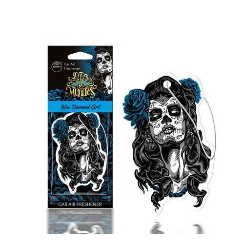 Zapach do samochodu Car Cellulose Muertos Blue Diamond Girl Aroma 1 sztuka