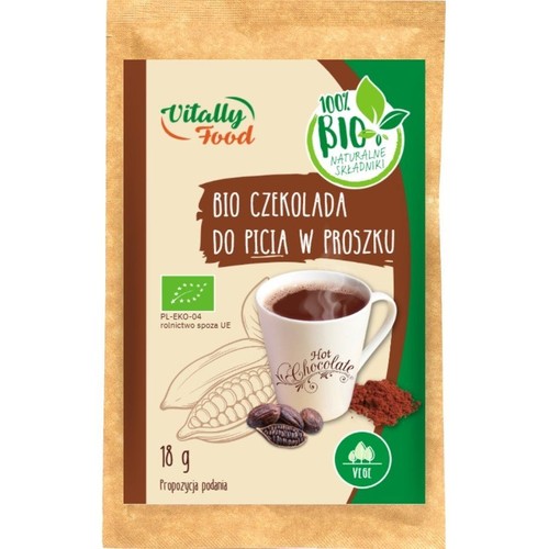 BIO Czekolada do picia   Vitally Food 18 g