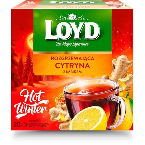 Herbatka rozgrzewająca cytryna z imbirem Loyd 40 g