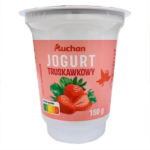 Jogurt o smaku truskawkowym Auchan 150 g