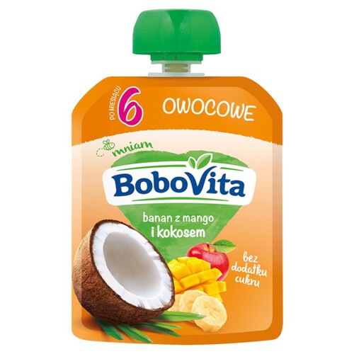 Banan z mango i mlekiem kokosowym BoboVita 80 g
