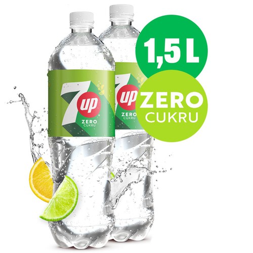 Napój gazowany o smaku cytrynowo-limonkowym 7up 2 x 1,5 l