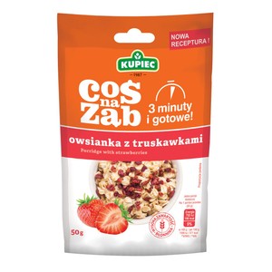 Coś na ząb owsianka z truskawkami Kupiec 50 g