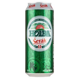 Piwo czeskie jasne Serak alk. 4,7% obj. Holba 500 ml