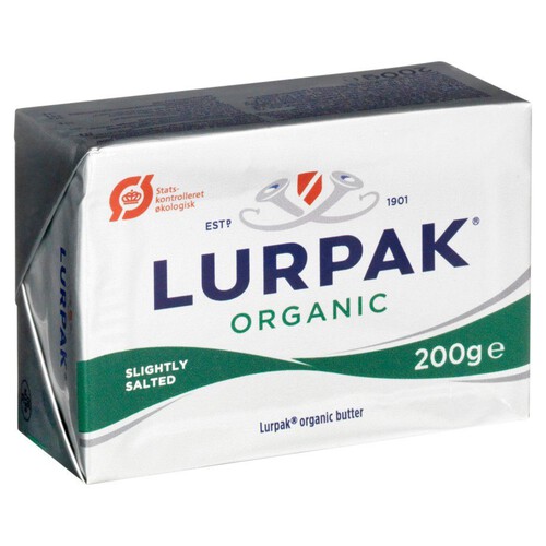 Duńskie masło ekologiczne lekko solone Lurpak 200 g