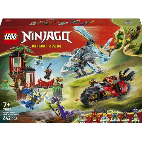 NINJAGO® Bitwa ninja: domek na drzewie z pojazdami 71857 LEGO 1 sztuka