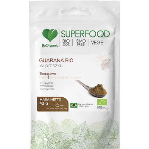 BIO Superfood Guarana w proszku Be Organic 42 g