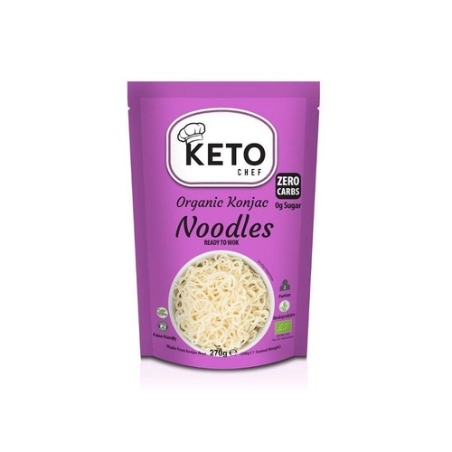 BIO KETO Makaron Konjac typu noodle gotowy na woka bezglutenowy Keto Chef 270 g