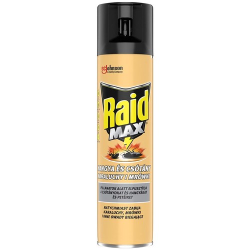 Max przeciw karaluchom i mrówkom w aerozolu Raid 400 ml