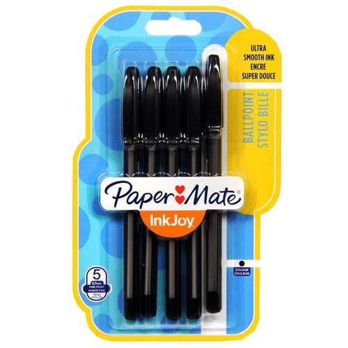 Ink Joy długopis czarny Paper Mate 5 sztuk