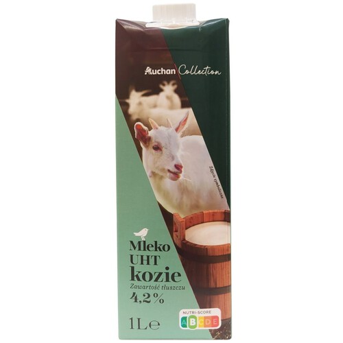 Mleko Kozie UHT 4.2%  Auchan 1 l