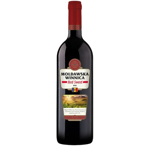 Wino mołdawskie czerwone słodkie Pinot Noir alk. 11,0% obj. Moldawska Winnica 750 ml