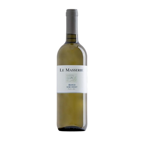 Wino Chardonnay Trebbiano białe półsłodkie    Le Masserie 750 ml