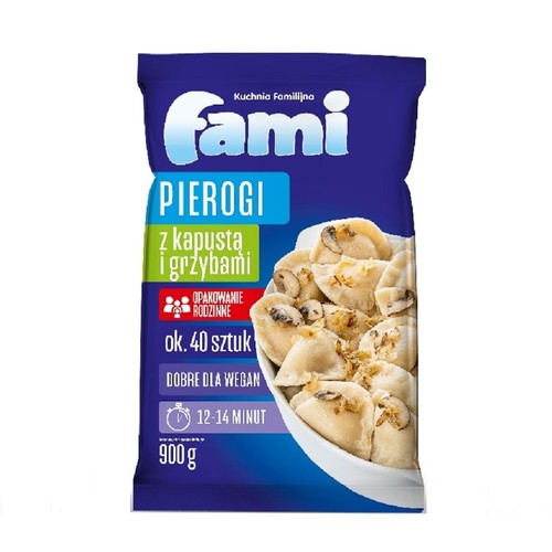 Pierogi z kapustą i grzybami Fami 900 g