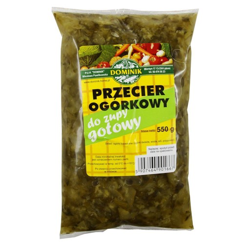 Przecier ogórkowy do zupy Dominik 550 g