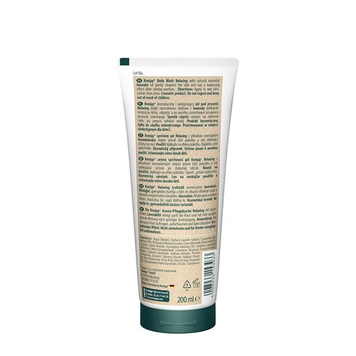Pielęgnujący żel pod prysznic Relaxing   Kneipp 200 ml