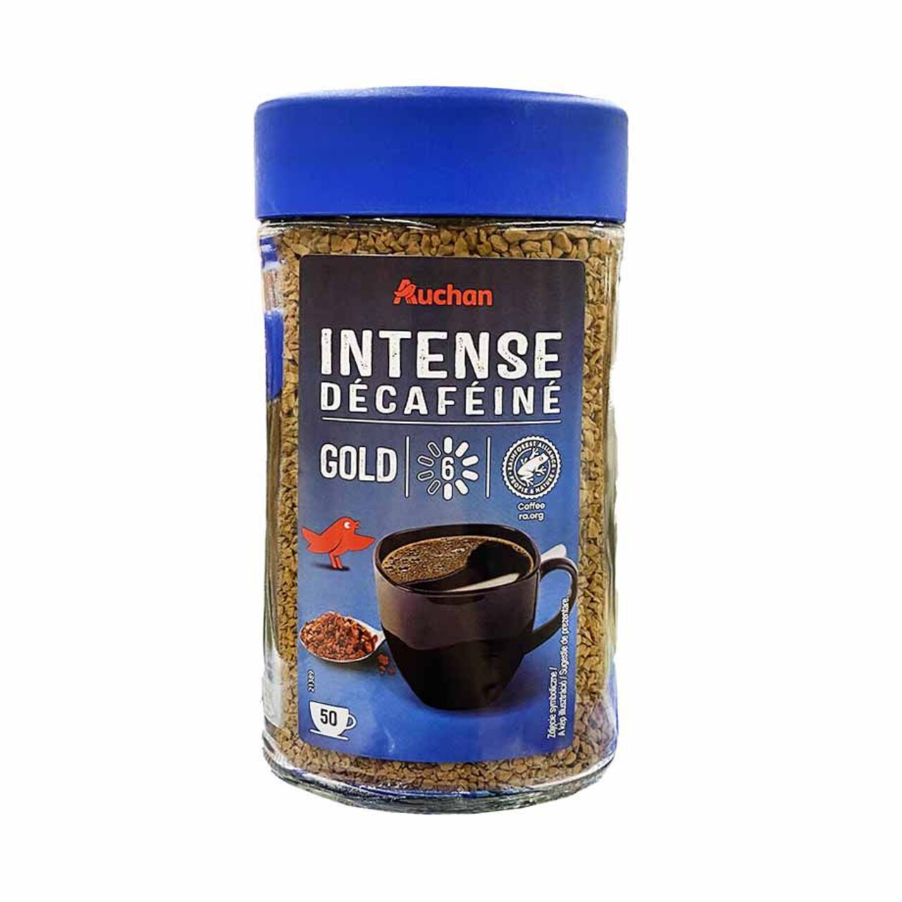 Kawa rozpuszczalna Intense Gold bezkofeinowa  Auchan 100 g