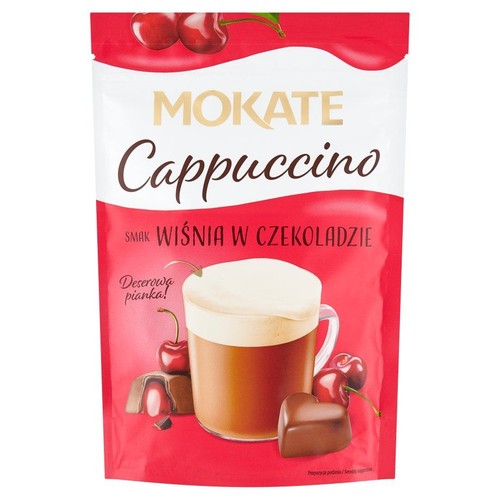 Cappuccino o smaku wiśni w czekoladzie Mokate 110 g