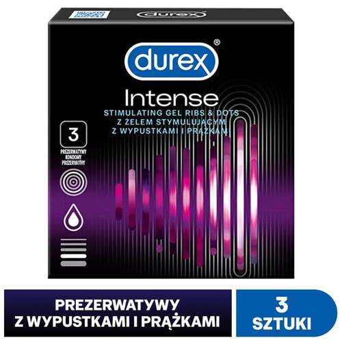 Intense Prezerwatywy Durex 3 sztuki