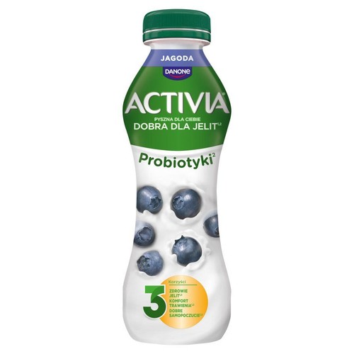 Jogurt pitny o smaku jagody i borówki Activia 280 g