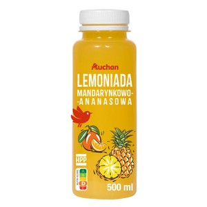 Lemoniada mandarynkowo-ananasowa HPP Auchan 500 ml