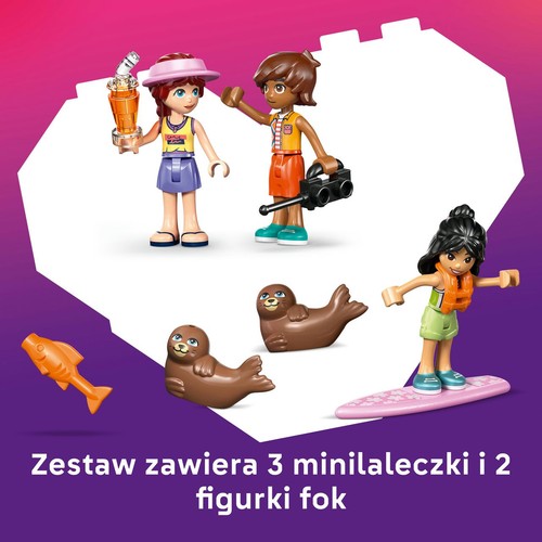 Zestaw konstrukcyjny Friends Domek na plaży z fokami 42699 LEGO 1 sztuka