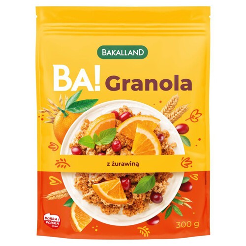 BA! Granola z żurawiną  Bakalland 300 g