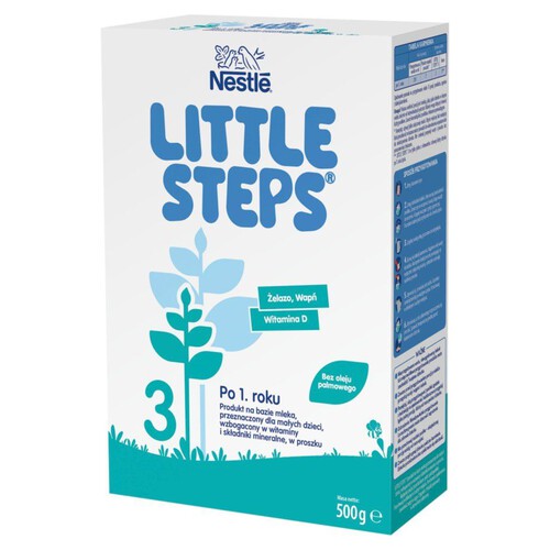 Produkt na bazie mleka 3 po 1 roku LITTLE STEPS 500 g