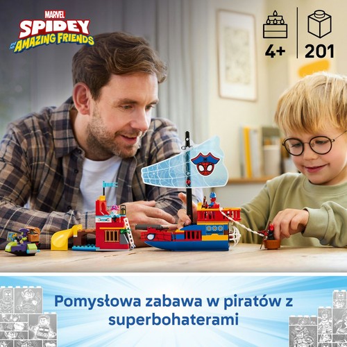 Marvel Spidey i super-kumple Statek piracki drużyny Spidey’ego 11208 LEGO 1 sztuka