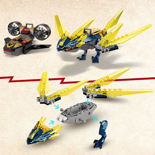 NINJAGO® Nya i Arin — bitwa na grzbiecie małego smoka 71798 LEGO zestaw