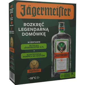 Likier ziołowy Party Pack z pompką elektryczną alk. 35,0% obj. Jägermeister 700 ml