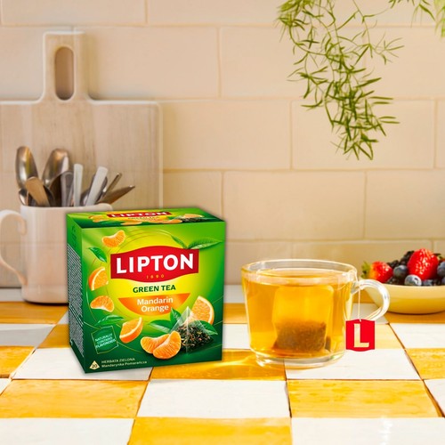 Herbata zielona mandarynka i pomarańcza Lipton 20 torebek