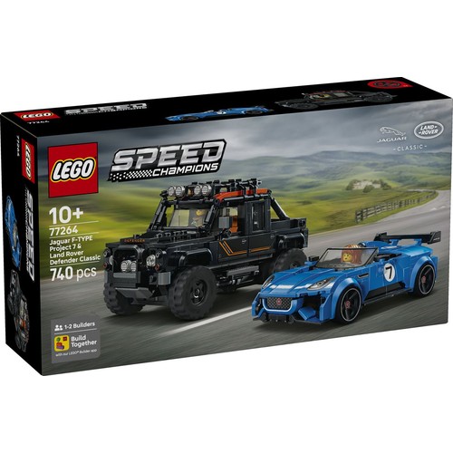 Speed Champions Jaguar Project 7 i Land Rover Defender 77264 LEGO 1 sztuka