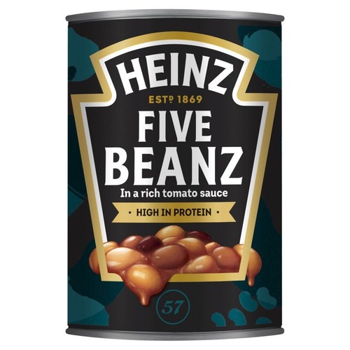 5 rodzajów fasoli w sosie pomidorowym Heinz 415 g