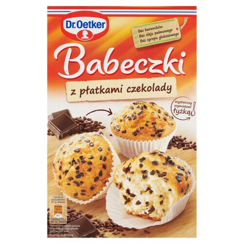 Babeczki z płatkami czekolady w proszku Dr. Oetker 300 g