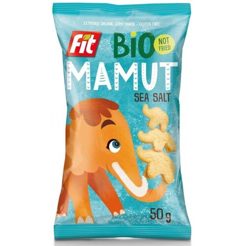 Bio Chrupki kukurydziane z solą morską Mamut 50 g