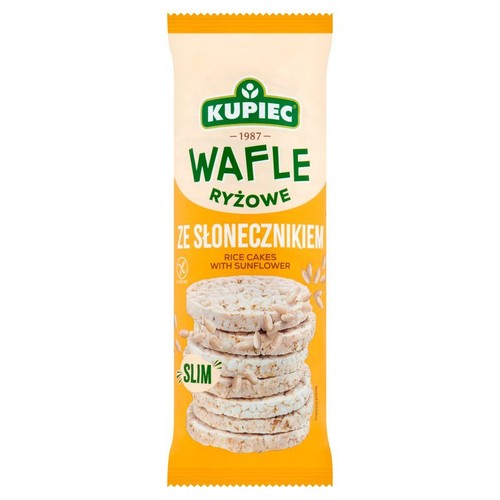 Wafle ryżowe ze słonecznikiem Kupiec 90 g
