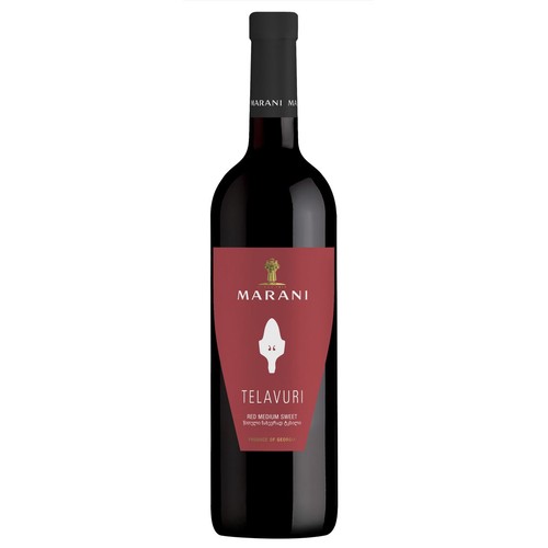 Wino gruzińskie czerwone półsłodkie alk. 11,5% obj. Marani Telavuri 750 ml