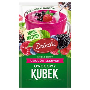 Owocowy kubek kisiel o smaku owoców leśnych  Delecta 30 g