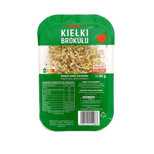 Kiełki brokułu Auchan 50 g