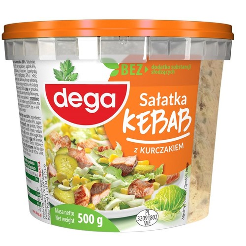 Sałatka Kebab z kurczakiem Dega 500 g