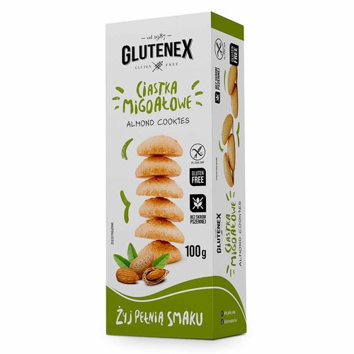 Ciastka migdałowe bezglutenowe Glutenex 100 g