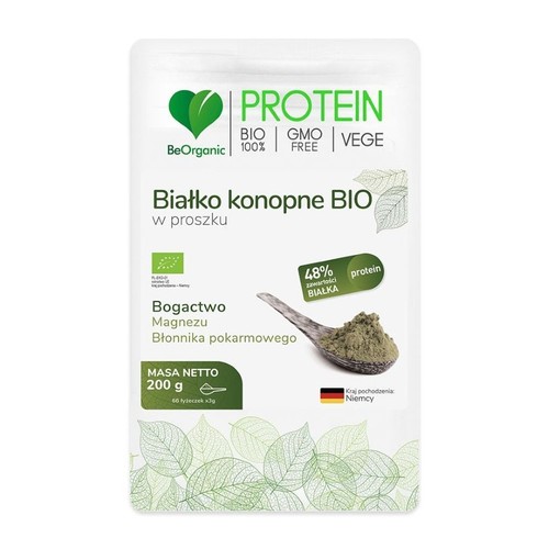 BIO Proteinowe białko wegańskie z konopii Be Organic 200 g